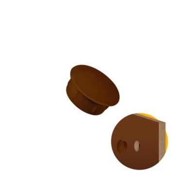 Imagem de Tapa Furo Interno 10 Mm Marrom 100 Unidades - Sr, Interno, Polímero, M