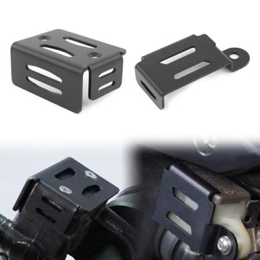 Imagem de Xitomer Capa de reservatório de fluido de motocicleta, adequada para /KLX300/KLX300R/KLX300SM/KLX250/KLX250S/KLX250SF 2008-2024, tanque de óleo de fluido de cilindro mestre de freio + kit de tampa de