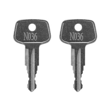 Imagem de Screw Man Chave de substituição de rack de carro N036 (2 peças) serve para suportes de teto Thule, caixa de carga, trilhos, transportadores, barras transversais, transportadores de carga no teto