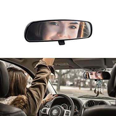 Imagem de Espelho retrovisor genuíno Jeep, espelho de dia e noite, kit de espelho retrovisor interno compatível com, Wrangler YJ, TJ, JK, 2002-2013 Cherokee, 2007-2016 Compass, 2011-2017 Patriot Replace
