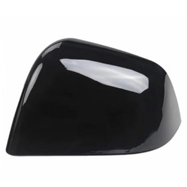 Imagem de Capa de espelho lateral adequada para Tesla Model Y 2020 2021 2022 2023 Tampa de espelho retrovisor (preta, lado esquerdo do motorista)