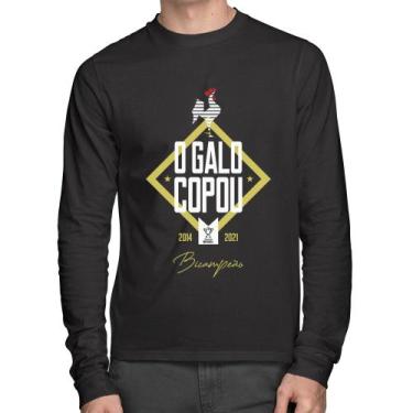 Imagem de Camiseta Algodão O Galo Copou! Manga Longa - Foca na Moda, Preto, P
