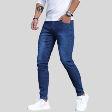 Imagem de Calça Jeans Skinny Masculina com Elastano Lycra Confortável - SK Jeans