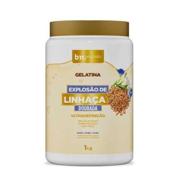 Imagem de Gelatina Explosão de Linhaça Dourada 1kg - Beleza Natural