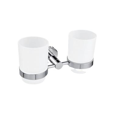 Imagem de Acessórios de banheiro polidos Suporte para papel higiênico Gancho para roupão Suporte para saboneteira Toalheiro Suporte para escova de vaso sanitário de aço inoxidável 304, porta-copos duplo