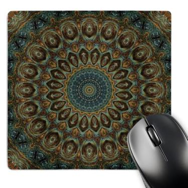 Imagem de 3dRose Mouse pad LLC 20 x 20 x 0,63 cm, mandala de círculos orbais (mp_42455_1)