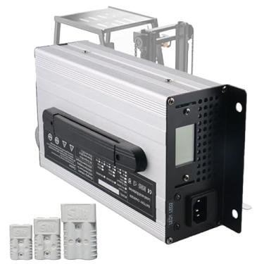 Imagem de Carregador de bateria para empilhadeira 24V/36V/48V, carregador de bateria para carrinho de golfe com plugue Anderson 120A/175A/350A para carregamento de bateria de chumbo-ácido,36v 25a,350A