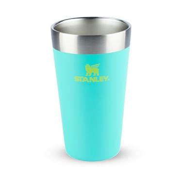 Imagem de Stanley - Copo de cerveja isolado, copo empilhável Stay Chill de 473 ml, para bebidas quentes ou frias, Tropical Teal