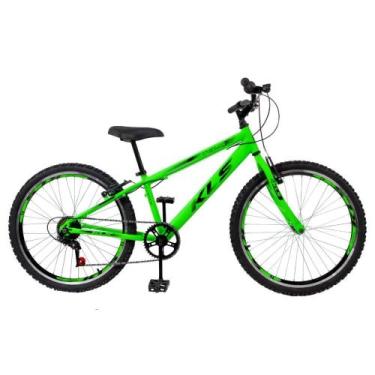 Imagem de Bicicleta Aro 24 Alumínio Kls Sport Gold V-Brake Mono 7V, Verde neon, 