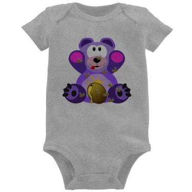 Imagem de Body Bebê Urso Mel - Foca na Moda, Cinza, G