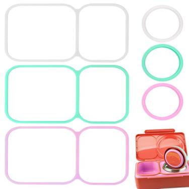 Imagem de Pacote com 6 juntas de vedação de tampa para OmieBox UP, substituição de vedação compatível com OmieBox UP, feita de borracha de silicone 100% segura para alimentos, garante frescor à prova de