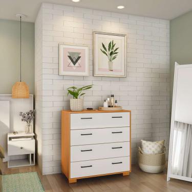 Imagem de Cômoda Rennes 4 gv Freijó e Off White