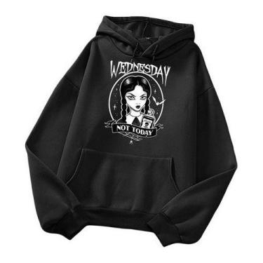 Imagem de Blusa Moletom Canguru Wandinha Série Not Today - Use Nerd, M