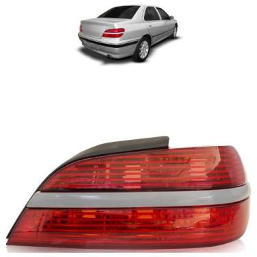 Imagem de Lanterna Traseira 406 1999 2000 2001 2002 2003 2004 Rubi Estriada Acrí