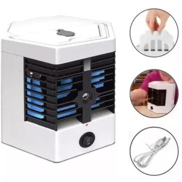 Imagem de Mini Ar Condiciona Portátil Climatizador Umidificador Clima R3 - WCAN