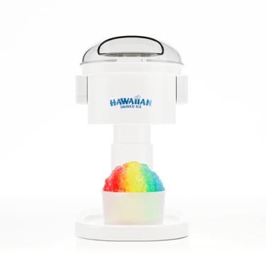 Imagem de Hawaiian Shaved Ice Máquina de cone de neve para crianças, 120V, branca