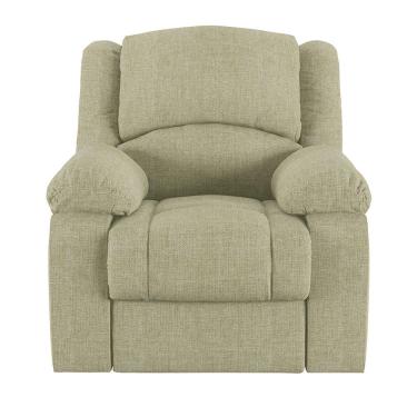 Imagem de Poltrona Do Papai Reclinável Sala De Cinema Barcelona Manual Linho Bege