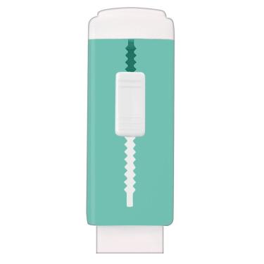 Imagem de Borracha Slide Retrátil Tilibra Verde