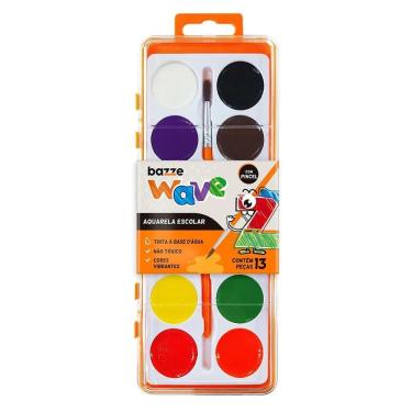 Imagem de Aquarela Bazze - 8 Cores C- Pincel