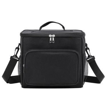 Imagem de Bolsa Térmica Marmita Lancheira Multiuso Alça Trabalho Passeio Academia Preto