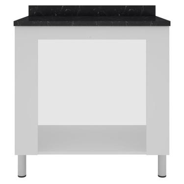 Imagem de Balcão Para Forno E Cooktop Rubi Com 5 Bocas Bartira Branco