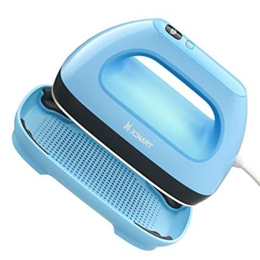 Imagem de XINART Prensa Térmica Pequena Com Visor (285°F A 400°F) 7" X 3,8" Mini Máquina Para Camisetas, 4 Níveis De Temperatura, Ferro Portátil Htv Vinil E Projetos Tinta Sublimação - Azul