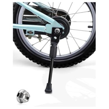 Imagem de LEICHTEN Suporte para bicicleta infantil para bicicleta de roda de 50 cm, suporte traseiro para bicicleta, acessórios de bicicleta infantis, preto