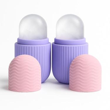 Imagem de Massageador Facial com Gelo em Silicone Reduz Inchaço Acne e Linhas de Expressão Skincare Natural e Refrescante para Rosto e Olheiras AMIDILA - Kit com 2 e 4 unidades (2)