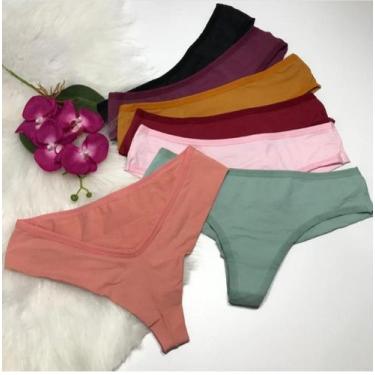Imagem de kit de calcinha fio largo duplo - intucion delux 