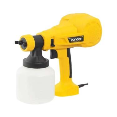Imagem de Pistola Elétrica Para Pintura Pev400 Hvlp 800ml Vonder Cor Amarelo/pre