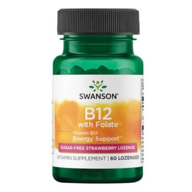Imagem de Vitamina B12 com Folato Swanson 60 Pastilhas Importado