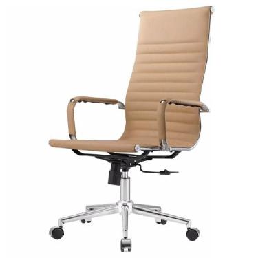 Imagem de Cadeira Manhattan Presidente material sintético Fendi Base Cromada - 5