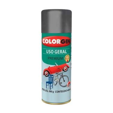 Imagem de Spray Grafite Metálico Colorgin Uso Geral - Tinta Secagem Rápida 400ml