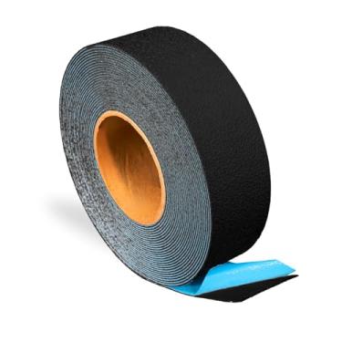 Imagem de ifloortape Fita Refletiva Preta Para Marcação De Pavimentos Duramark Rpt-750, Com Certificação Bast, Antiderrapante, Durabilidade Premium E Base Borracha Resistente Áreas Externas (5 Cm X 5,5 M)