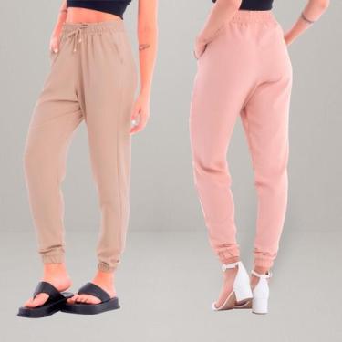 Imagem de Kit 2 Calças Jogger - Feminina Com Bolso e Cordão - Ju Ribeiro Ind, Be