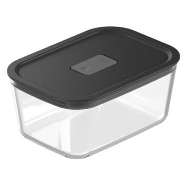 Imagem de Pote De Vidro Hermético Marmita De Vidro Com Tampa Vasilha Tijela Fresh Lock (Preto)