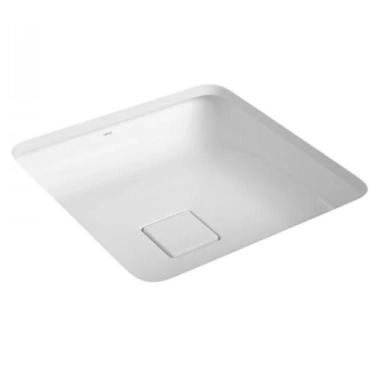 Imagem de Cuba De Embutir Quadrada Mesa Slim 40x40x13cm Branco L.31040.17 - Deca