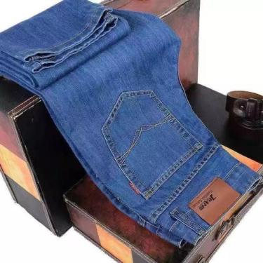 Imagem de Calça Jeans Moderna Resistente Slim Fit - Preston, Preto, 44