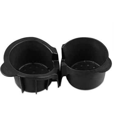 Imagem de Kallia Cup Holder Center Console Inserts Fits for 2002-2008 Ford Focus Part # Driver -3S4Z-5413562-AAA and Passanger-2S4Z-5413562-BAG Cup Holder Rubber LinerqQ