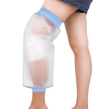 Imagem de Capa de joelho impermeável Zoyehoo para banho adulto após cirurgia