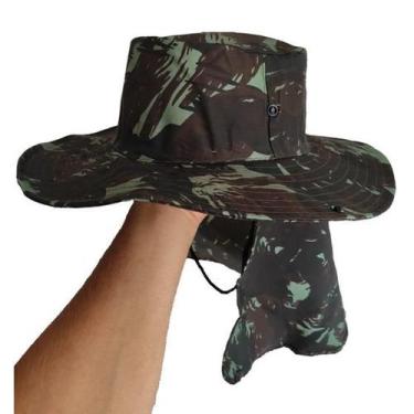 Imagem de Chapeu Pescador Camuflado Com Protetor De Nuca - Diversas