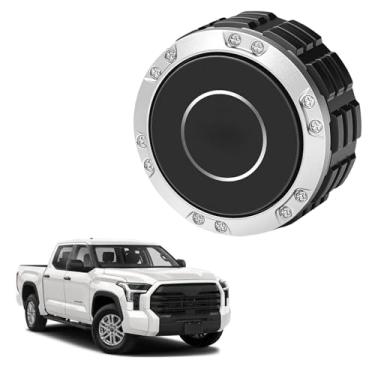 Imagem de Dtructiew Substituição do botão de volume, compatível com acessórios Toyota Tundra 2022-2025, atualização de botão de controle de rádio espesso, compatível com tundra e sequóia (1 pacote)