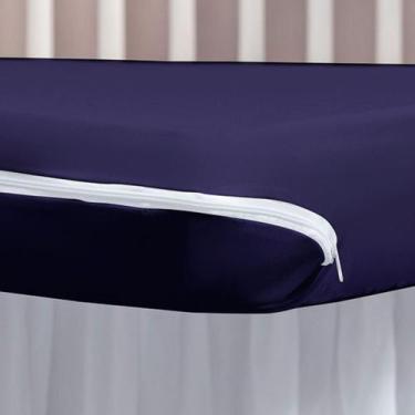 Imagem de Capa Colchão Berço Malha Gel Lisa Zíper Proteção e Durabilidade - De L