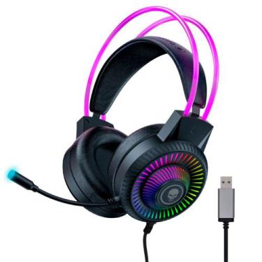 Imagem de Fone De Ouvido Headset Flame Gamer Usb Led Microfone Bright