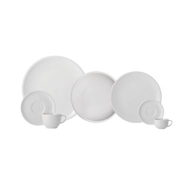 Imagem de Serviço de Jantar, Chá e Café 28 Peças com Bowl Multiuso em Porcelana, Modelo Oca, Redondo, Porcelana Schmidt