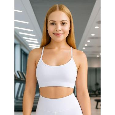 Imagem de Top Academia Alça Fina sem Bojo Nadador Fitness Liso - c8 TOP ANA - MA