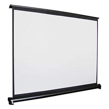 Imagem de Tela de projetor de mesa interna, tela de projeção portátil para reuniões de escritório/casa, telas de exibições públicas de vídeo/filmes, 16: 9-40 polegadas