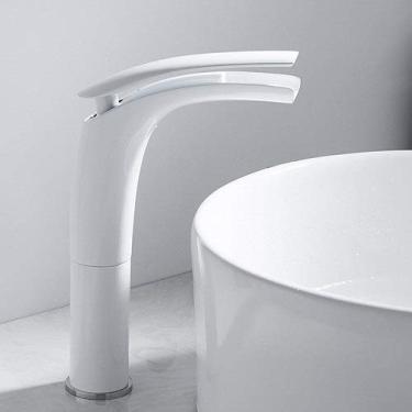 Imagem de wang hao shop Torneiras, torneiras, cascata de banheiro torneira de água todo bronze acima bacia de balcão lavar seu rosto bacia banheiro armário torneira banheiro nórdico furo único torneiras/alto/a