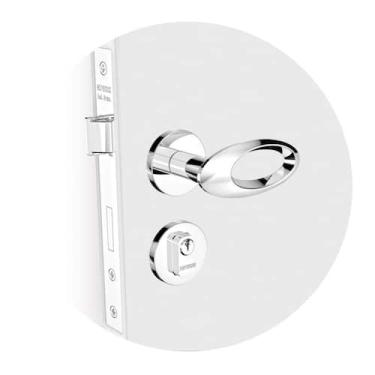 Imagem de Fechadura Open Golf Externa 40mm Ros22 Cromado (40x53 PY53) Soprano