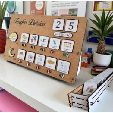 Imagem de Rotinha Infantil atividade organizacional montessori lúdica - fenix